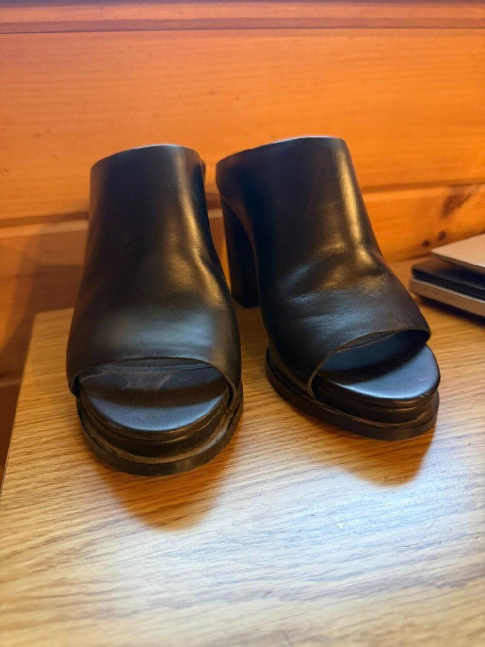 & Other Stories Leather Mules
